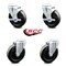 Service Caster 5 Inch Hard Rubber Wheel Swivel Bolt Hole Caster Set with 2 Brake SCC-BH20S514-HRS-2-TLB-2 - alternate 5